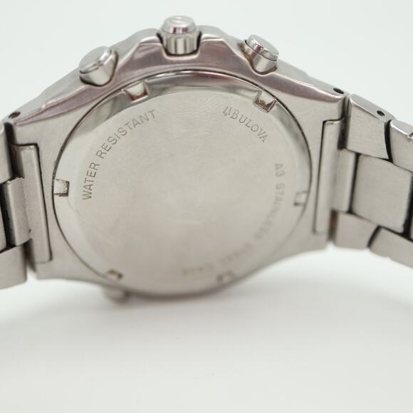 Vintage Bulova Millenia 2000s Vibra Alarm Watch 40mm Black Dial w New Battery - Picture 16 of 16
